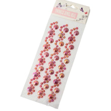 Încărcați imaginea în Galerie, Margele Adezive Autocolante de Lipit Hobby Cristale cu Strasuri Perle Rosii Rotunde Sticker de aplicat