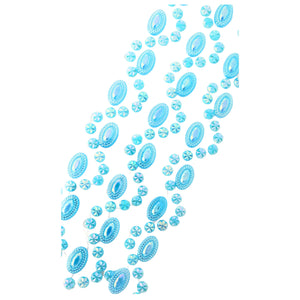 Margele Adezive Autocolante de Lipit Hobby Cristale cu Strasuri Rotunde si Perle Baroc Albastre Sticker handamade