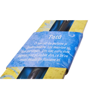 Pix in Cutie Cadou Domni Barbati Femei cu Mesaj Personalizat Inscriptionat ''Tata'' Blue tatic