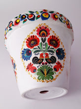 Încărcați imaginea în Galerie, Ghiveci Flori Ceramica Motiv Traditional Taranesti Etnice Multicolore