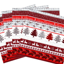 Încărcați imaginea în Galerie, Servetele Decorative de Masa Craciun cu Colaj de Iarna Pachet 20 Buc Red Merry Christmas 33x33 cm Rosu 33x33 cmCraciun Fericit