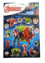 Încărcați imaginea în Galerie, Abtibilde Sticker-e Autoadezive Caiet 200 buc Marvel Supereroi Avengers Team Ironman Hulk Thor Captain America