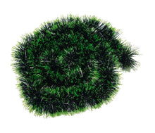 Încărcați imaginea în Galerie, Beteala Ghirlanda Decorativa din Fulgi de Brad Pom Craciun Agatat Verde-Negru 7.50 cm