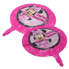 Încărcați imaginea în Galerie, Balon Folie de Petrecere Aniversari Disney Roz Buline Minnie Mouse Star 45 cm Party Aniversari Fete  Copii Roz PInk