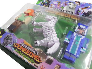 Set Jucarii Figurine Lego Cadou pentru Copii Minecraft Duneeons 4 buc