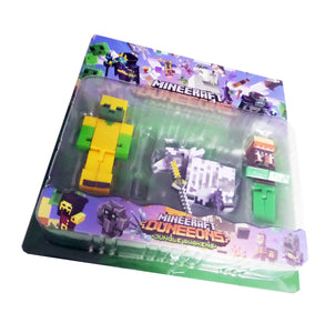 Set Jucarii Figurine Lego Cadou pentru Copii Minecraft Duneeons Jungle Awakens Steve 4 buc