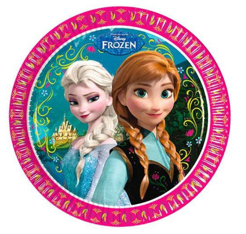Farfurii din Carton Aniversari de Petrecere Party Copii Set 6 buc Disney Frozen II Delight Regatul de Gheata Elsa Ana 23 cm Aniversari