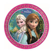 Încărcați imaginea în Galerie, Farfurii din Carton Aniversari de Petrecere Party Copii Set 6 buc Disney Frozen II Delight Regatul de Gheata Elsa Ana 23 cm Petreceri Aniversari