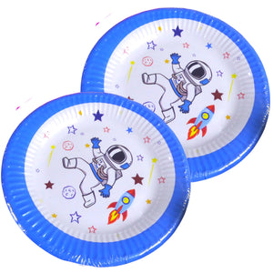 Farfurii din Carton Disney de Petrecere Party Copii Set 6 buc Cosmonaut Astronaut 19 cm Baieti Petreceri