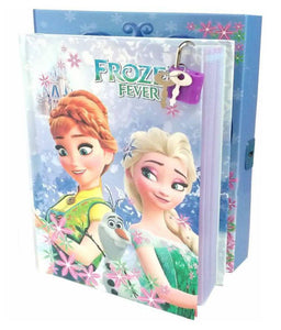Jurnal Secret cu Cheita si Lacat Cadou Copii Frozen Fever Regatul de Gheata Printesa Ana si Regina Elsa de Amintiri Copii Fete Adolescenti