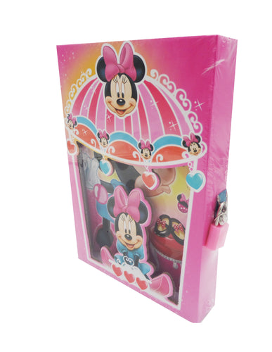 Jurnal Secret Cheita si Lacat pentru Copii Fetite Cadou Disney Minnie Mouse Jewelries Bijuterii