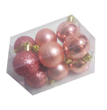 Încărcați imaginea în Galerie, Set Globuri de Craciun Uniculoare Roz Piersica Peach Ornamente de Brad Pom 3.50 cm iarna Sarbatori