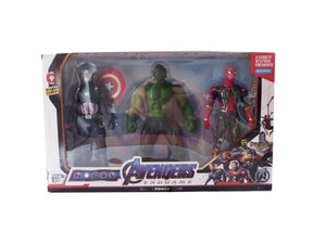 Set Figurine Avengers Hulk Captain America Spiderman Jucarii 3 buc Baieti
