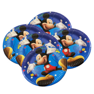 Set de Petrecere Aniversare Party Disney Blue Happy Mickey Mouse Farfurii