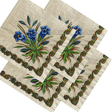 Încărcați imaginea în Galerie, Servetele de Masa Motive Traditionale Broderie Colt de Toporasi pe Tesatura Taraneasca 5 buc 33x33 cm