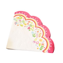 Încărcați imaginea în Galerie, Servetele Masa Motive Traditionale Broderie Model Rotund Flori de Primavara Set 5 buc 32.50 x 32.50 cm