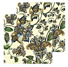 Încărcați imaginea în Galerie, Servetele Decorative de Masa din Hartie Imprima Hindi Gold Pattern Set 10 buc 33x33 cm