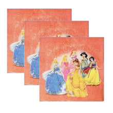 Încărcați imaginea în Galerie, Servetele Decorative de Petrecere Party Set 10 bucati Disney Printesa Aurora Jasmine Cenusareasa Alba ca Zapada Belle 33x33 cm Aniversari