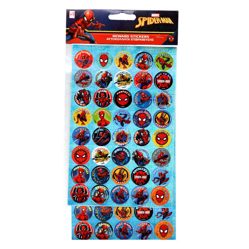 Abtibild Sticker Autoadeziv Autocolant Disney pentru Copii de Lipit 2 Folii 80 Sticker-e Marvel Spiderman Omul Paianjen