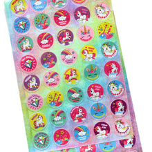 Încărcați imaginea în Galerie, Abtibild Sticker Autoadeziv Autocolant Disney pentru Copii de Lipit 2 Folii 80 Sticker-e Unicorn Rainbow Curcubeu You Shine abtibilde
