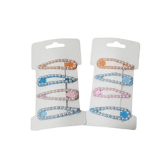 Încărcați imaginea în Galerie, Accesorii de Par Set 4 Agrafe cu Perle Albe Clame Tic-Tac Fetite Domnisoare Soft Orange-Bleu-Roz perla