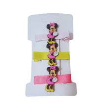 Încărcați imaginea în Galerie, Set 3 Agrafe pentru Copii Clame Crocodil Fetite Disney Minnie Mouse Pink Roz
