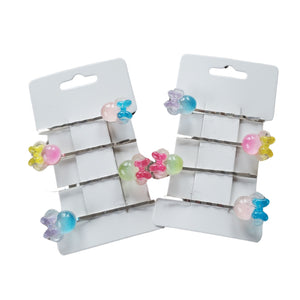 Accesorii de Par Set 3 Agrafe pentru Copii Clame Fetite Disney Cap de Mickey Minnie Mouse Fundite