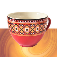 Încărcați imaginea în Galerie, Set 3 Cani cu Motive Traditionale Taranesti Populare Romanesti din Ceramica Broderie Camasa Taraneasca 7x8x8 cm 240 ml Ceramica portelan