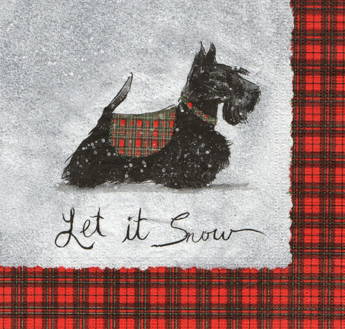 Servetel de Colectie Craciun pentru Tehnica Decoupage Colectionari Let It Snow Oliver 33x33 cm