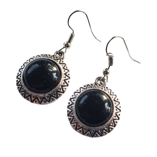 Bijuterii Set de Cercei Atarnatori Cabochon Rotund din Piatra Semipretioasa Piatra Lunii X