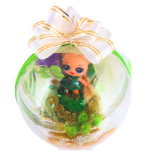 Încărcați imaginea în Galerie, Glob de Craciun Brad Pom pentru Copii cu Figurina Disney Papusile LOL Surprise Green Verde Dots 14 cm cadou