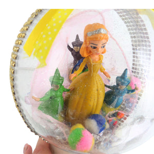 Glob de Craciun Brad Pom pentru Copii cu Figurina Disney Printesa Amber din Sofia the First 16 cm Intai