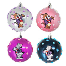 Încărcați imaginea în Galerie, Set Globuri de Craciun Disney pentru Copii Brad Pom Tom si Jerry Happy Desene Animate 4 buc 8 cm