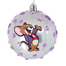 Încărcați imaginea în Galerie, Set Globuri de Craciun Disney pentru Copii Brad Pom Tom si Jerry Happy Desene Animate 4 buc 8 cm Argintie