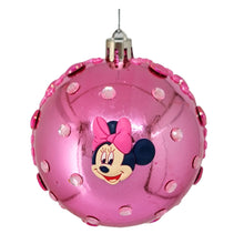 Încărcați imaginea în Galerie, Set Globuri de Craciun Disney pentru Copii Brad Pom Clubul lui Mickey Mouse 4 buc 8 cm Minnie Roz