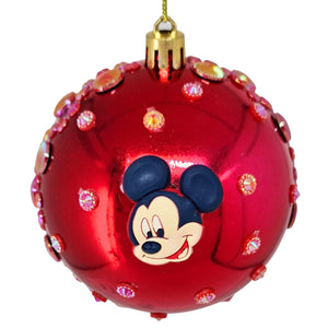 Set Globuri de Craciun Disney pentru Copii Brad Pom Clubul lui Mickey Mouse 4 buc 8 cm sarbatori