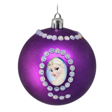 Încărcați imaginea în Galerie, Set Globuri de Craciun Disney pentru Copii Brad Pom Printese Minunate Glass Elsa Belle Elena si Alba ca Zapada 4 buc 8 cm Frozen Regatul de Gheata