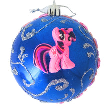 Încărcați imaginea în Galerie, Set Globuri de Craciun Disney pentru Copii Brad Pom My Little Pony Micii Ponei Pinky Pie 4 buc 8 cm Albastre