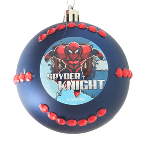 Set Globuri de Craciun Disney pentru Copii Brad Pom Iron Spider Man Knight Metal 4 buc 8 cm Cadou Sarbatori
