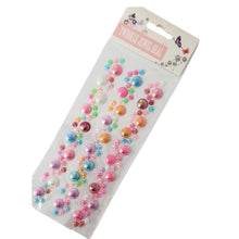 Încărcați imaginea în Galerie, Margele Cristal Adezive Autocolante de Lipit Hobby Strasuri Sticker Perle Multicolore Rotunde