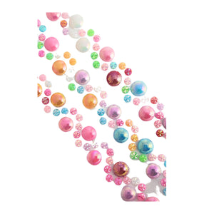 Margele Cristal Adezive Autocolante de Lipit Hobby Strasuri Sticker Perle Multicolore Rotunde