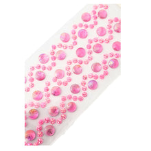 Încărcați imaginea în Galerie, Margele Adezive Autocolante de Lipit Hobby Cristale cu Strasuri Perle Roz Irizante Rotunde Sticker Handmade