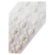 Încărcați imaginea în Galerie, Margele Adezive Autocolante de Lipit Hobby Cristale cu Strasuri Rotunde si Perle Baroc Albe Sticker Handmade