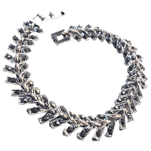 Bijuterie Bratara de Mana cu Marcasite Sticla Cristale Argint Tibetan Sageata Iute Cadou Doamne Martisor