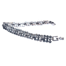 Încărcați imaginea în Galerie, Bijuterie Bratara de Mana cu Marcasite Sticla Cristale Argint Tibetan Puncte si Buline Cadou Doamne Strasuri