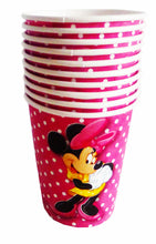 Încărcați imaginea în Galerie, Pahare din Carton Set 10 buc Petrecere Fetite Disney Roza cu Buline Minnie Mouse