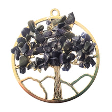 Încărcați imaginea în Galerie, Pandantiv din Pietre Semipretioase Copacul Vietii Tree of Life Piata Lunii Negre Margele Chips Spartura Cadou doamne 