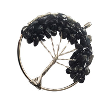Încărcați imaginea în Galerie, Pandantiv din Pietre Semipretioase Copacul Vietii Tree of Life cu Onix Negru Margele Chips Spartura cadou doamne femei lady