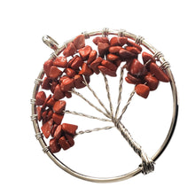Încărcați imaginea în Galerie, Pandantiv din Pietre Semipretioase Copacul Vietii Tree of Life cu Jasp Caramiziu Margele Chips Spartura Cadou Doamne Domnisoare Zaiua Mamei femeii