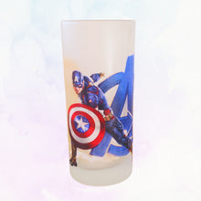 Încărcați imaginea în Galerie, Pahar din Sticla de Vin sau Apa cu Superhero Marvel de Apa cu Supereroi Avengers Captain Capitanul America
